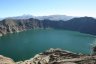 La lagune Quilotoa, un gigantesque lac volcanique à une altitude de 3854m.