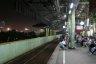 Le quai de la gare Gambir de Jakarta avant de prendre le train de nuit pour Yogyakarta.
