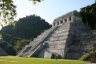 Le temple de las Insripciones, l'édifice le plus grand et le plus imposant de Palenque, site Maya recouvert d'une jungle luxiuriante.